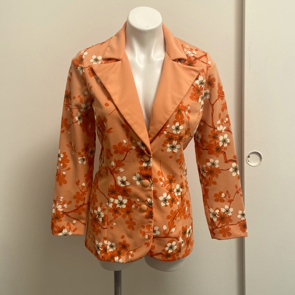 Vintage 1970’s Alfred Shaheen Blazer. Size S/M